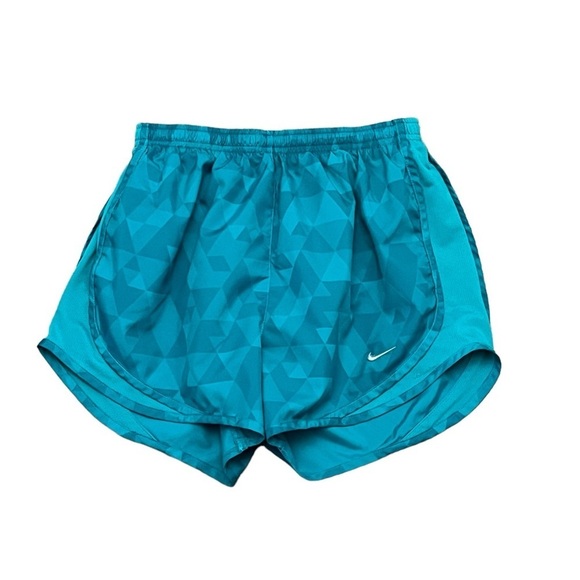 Nike Dri Fit High Rise Running Short Womens Blue Liner Outdoor Sports S - Picture 1 of 10